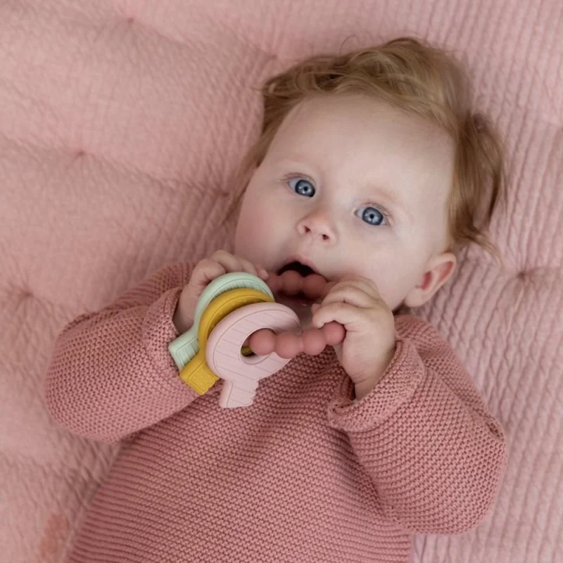 Бебешка Гризалка Ключодържател Pink