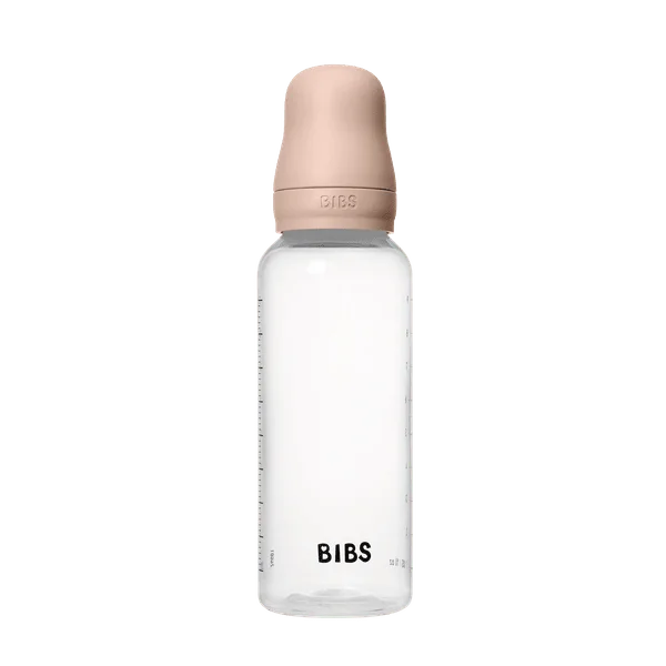 Комплект с Бебешка Бутилка BIBS Blush 270мл Среден Поток Силикон