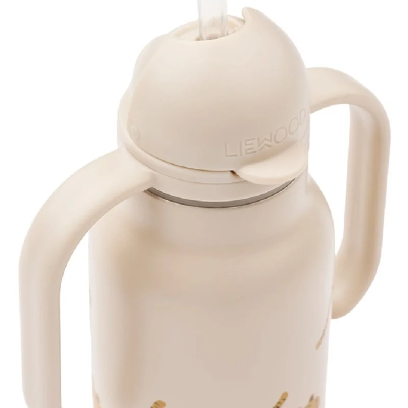 Термо Бутилка със Сламка 250 ml - Tiger / Sandy