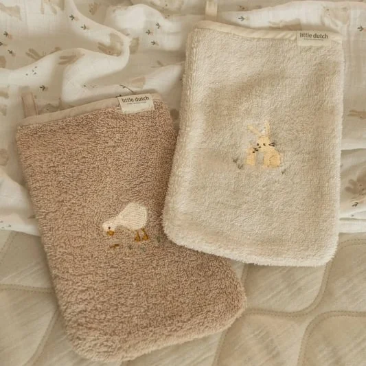Сет Бродирани Хавлиени Ръкавички за Баня Baby Bunny