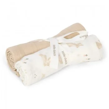 Бебешки Пелени 2 броя 70 х 70 cm Baby Bunny