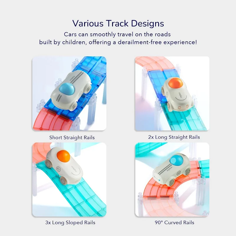 Магнитна Писта с магнитни плочки и количка
