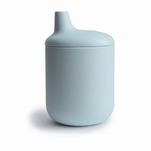 Силиконова Чаша Против Разливане Powder Blue Mushie