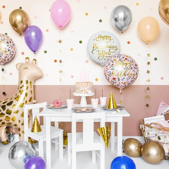 Фолиев Балон Happy Birthday Pink 45cm