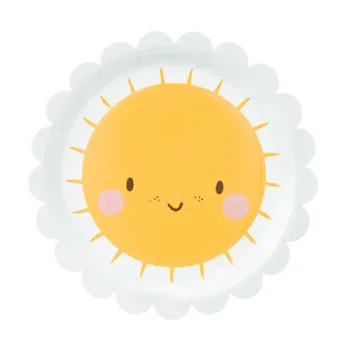 Хартиени Чинии за Парти Sun 18 cm - 6 броя
