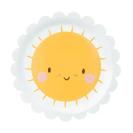 Хартиени Чинии за Парти Sun 18 cm - 6 броя