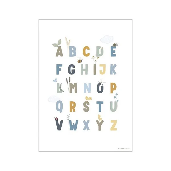Плакат Little Goose ABC - Blue