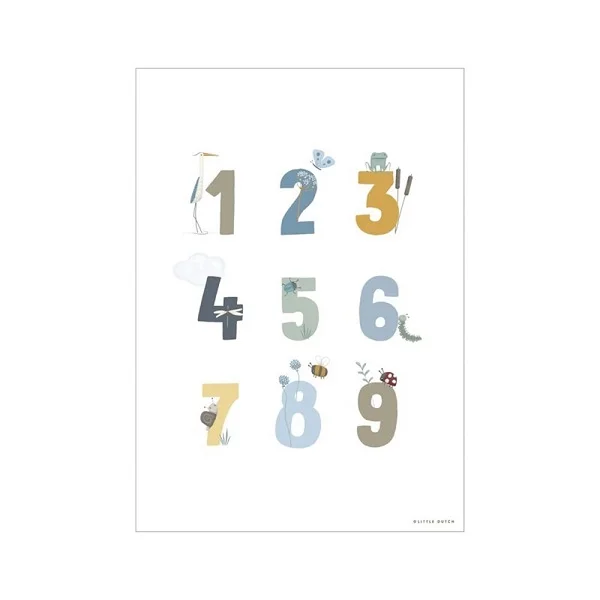 Плакат Little Goose ABC - Blue