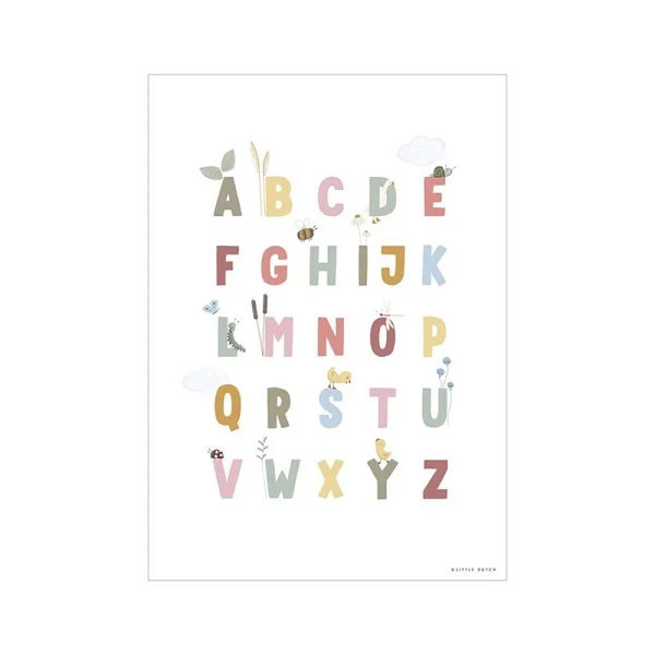 Плакат Little Goose ABC - Pink