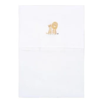 Бебешки Бродиран Чаршаф 110х140 см Safari Lion