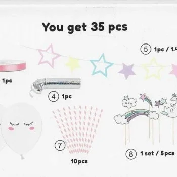 Сет Парти Декорация Unicorn