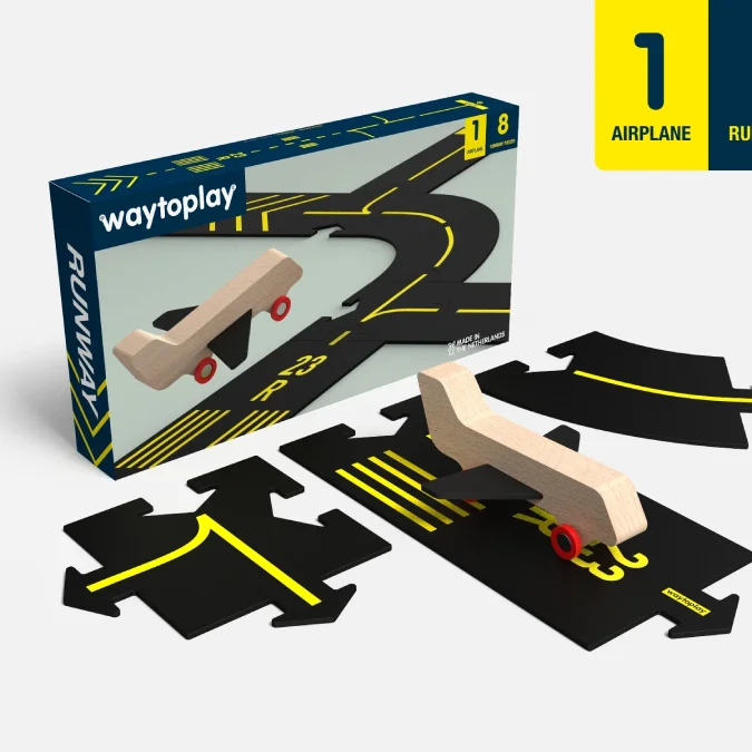 Сет Пътища Airport Waytoplay 8 части + 1 Самолет