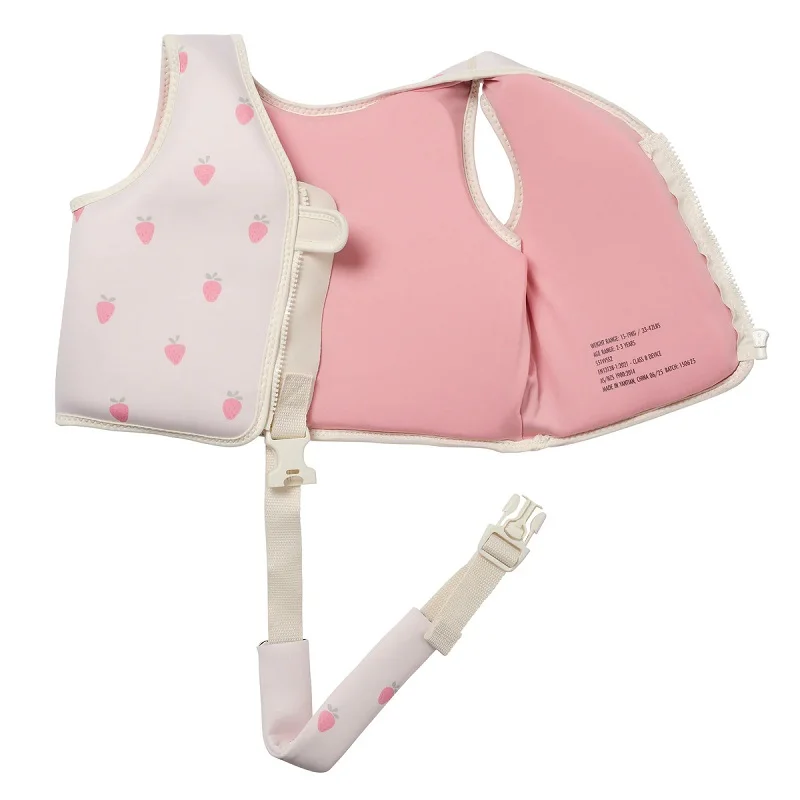 Детска Жилетка за Плуване 2-3 години SunnyLife Strawberry Sunshine Pink