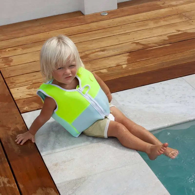 Детска Жилетка за Плуване 1-2 години SunnyLife Aqua Neon Yellow
