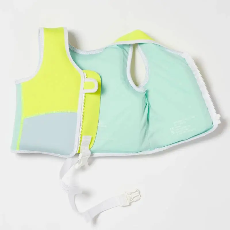 Детска Жилетка за Плуване 1-2 години SunnyLife Aqua Neon Yellow