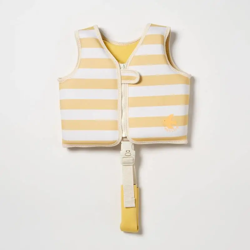 Детска Жилетка за Плуване 1-2 години SunnyLife Sid the Seagull Mustard Stripe