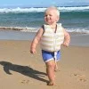 Детска Жилетка за Плуване 1-2 години SunnyLife Sid the Seagull Mustard Stripe