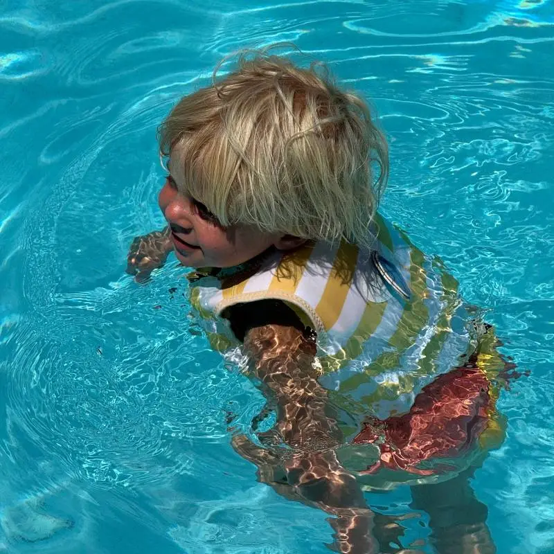 Детска Жилетка за Плуване 1-2 години SunnyLife Sid the Seagull Mustard Stripe