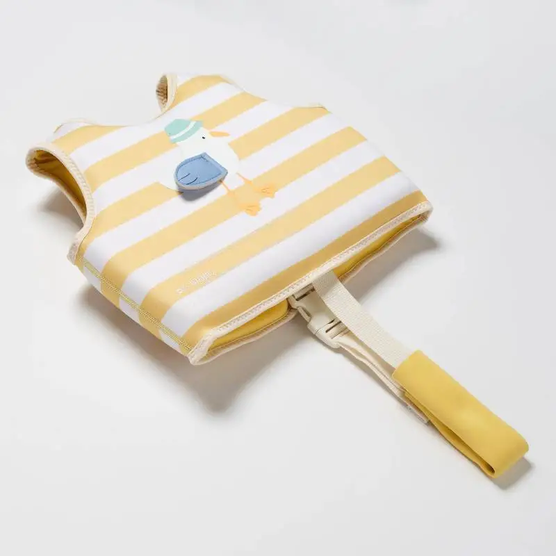 Детска Жилетка за Плуване 1-2 години SunnyLife Sid the Seagull Mustard Stripe