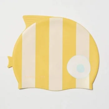 Детска Шапка за Плуване SunnyLife Finn the Fish Mustard Stripe