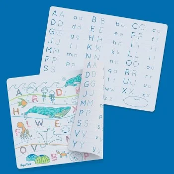Силиконова Подложка с Маркери за Оцветяване - Alphabet (latin)