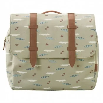 Раница с кожени детайли Crocodile 33 x 24 x 9 см