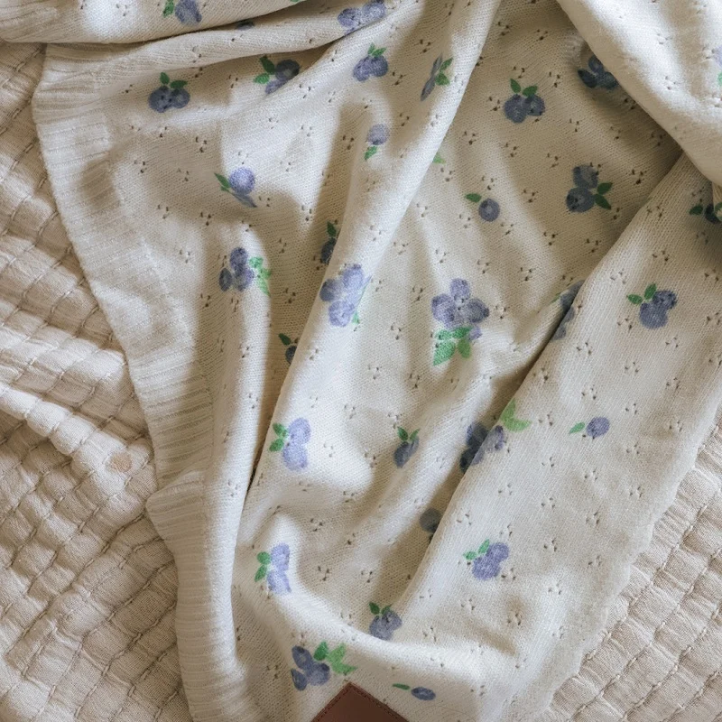Одеяло Elodie, Pointelle Blueberry Bliss