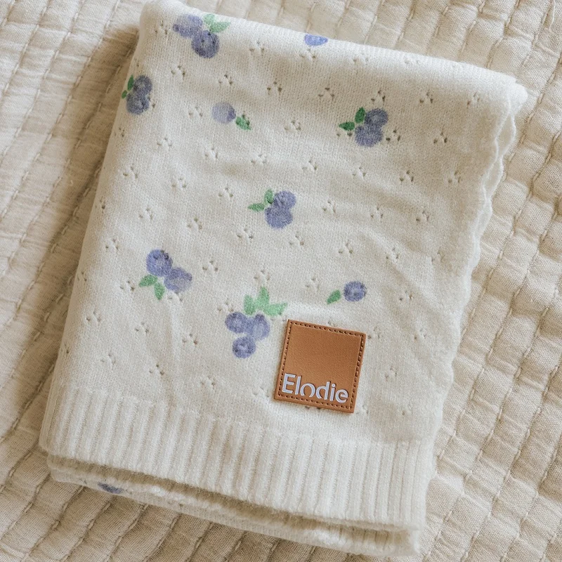 Одеяло Elodie, Pointelle Blueberry Bliss